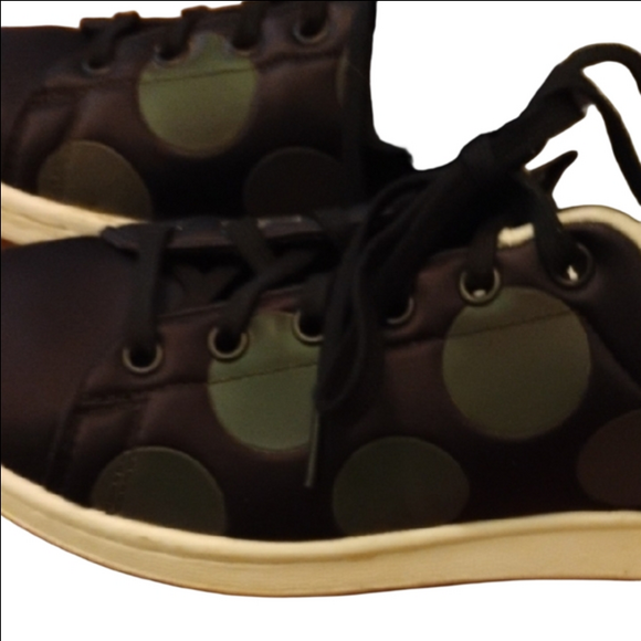 Adidas Stan Smith Polka Dot Black Sneakers, Size 6 1/2 . Mens Or Woman\'s.